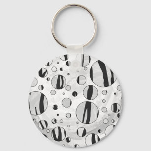 Porte-clés Polka Dot Tiger Black and White Print