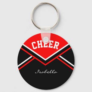 Porte-clés Pom-pom girl en rouge