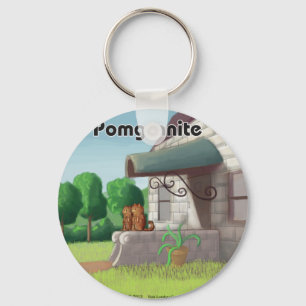 Porte-clés Pomeranian sur Granite (Pomegranite) Drôle