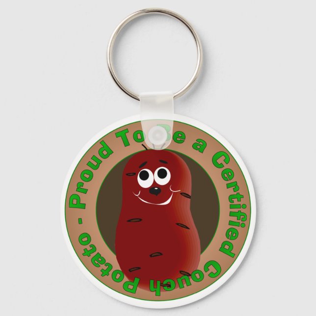 Porte-clés Pomme de terre de canapé certifiée (Recto)