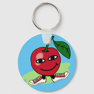 Porte-clés pomme heureuse