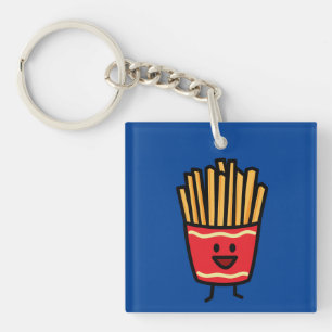 Porte-clés Pommes frites heureuses