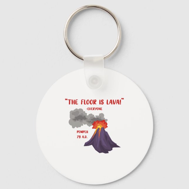Porte-clés Pompéi Le Sol Est Lava (Recto)