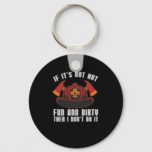 Porte-clés Pompier Service d'incendie Mince ligne rouge pompi