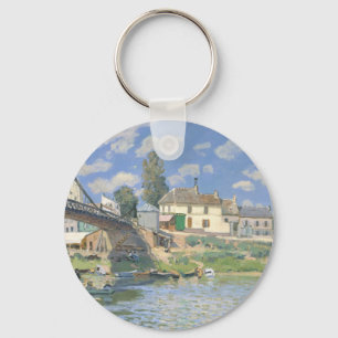 Porte-clés Pont de Villeneu par Sisley Impressionist Paint