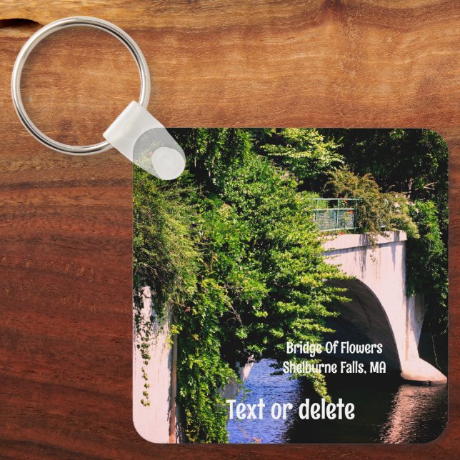 Porte-clés Pont Des Fleurs Shelburne Falls MA (Recto)