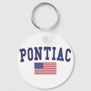 Porte-clés Pontiac US Flag