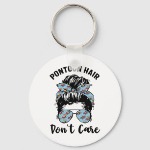 Porte-clés Pontoon Capitaine Bateau Pontoon Cheveux ne m'impo