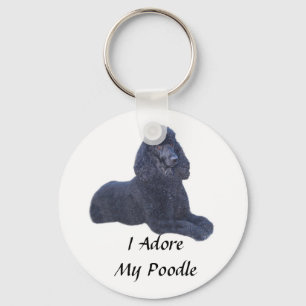 Porte-clés Poodle Porte - clé noir I Adore