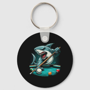 Porte-clés Pool Shark Funny Pool Player Billard Billard 8-