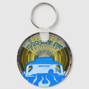 Porte-clés Pop Art 1955 Bel Air Blue