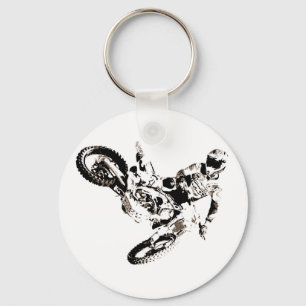 Porte-clés Pop Art Motocross Motorcyle Sport