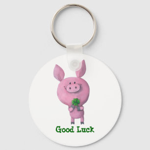 Porte-clés Porc de bonne chance
