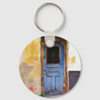 Porte-clés Porte bleue sur l'île grecque Mykonos