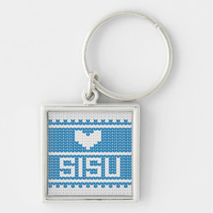 Porte-clés Porte - clé 2 de Knit de coeur de Sisu