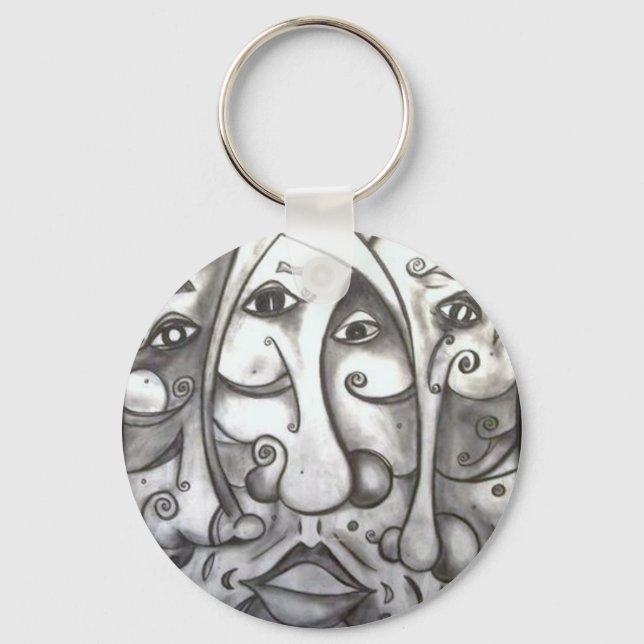 Porte-clés porte - clé "3 destins" (Recto)