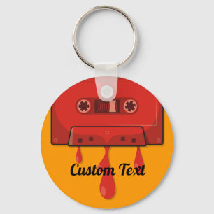 Porte-clés Porte - clé à cassette coeur rouge