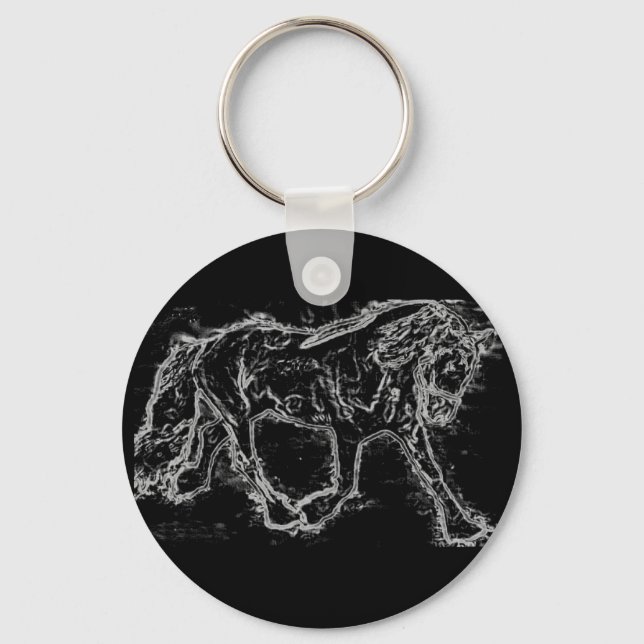 Porte-clés Porte - clé à cheval personnalisable 8 (Recto)