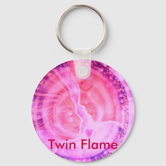 Porte-clés Porte - clé à flamme jumelle à âme (Recto)