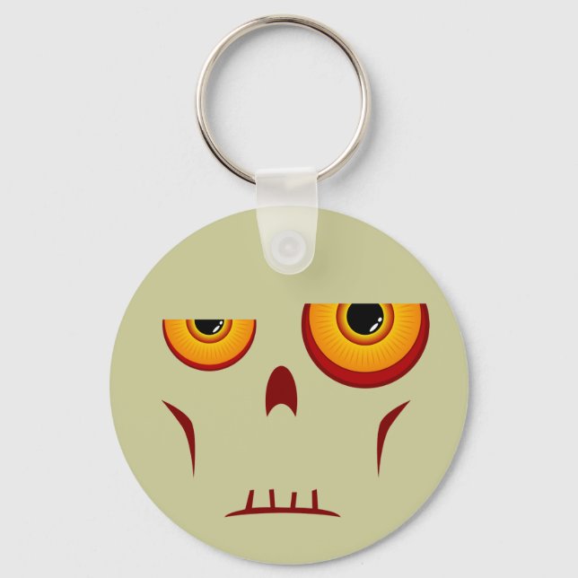 Porte-clés Porte - clé à long visage Zombie (Recto)