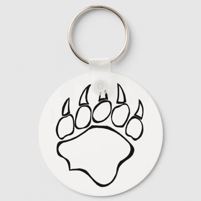Porte-clés Porte - clé à mâcher d'ours transparent (Recto)