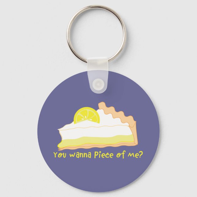 Porte-clés porte - clé à tarte au citron (Recto)