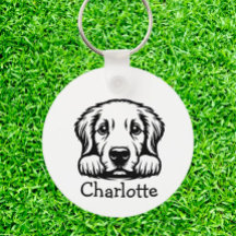 Porte - clé à thème Labrador Custom Club