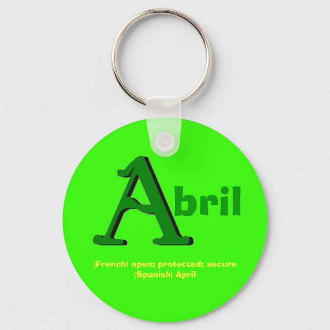 Porte-clés Porte - clé Abril (Recto)