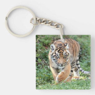Porte-clés Porte - clé acrylique photo chat tigre.