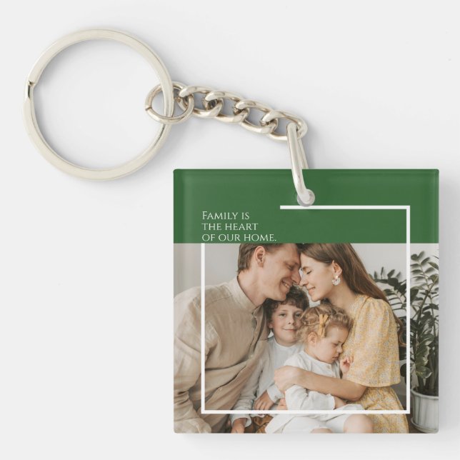 Porte-clés Porte - clé acrylique photo et message personnalis (Devant)