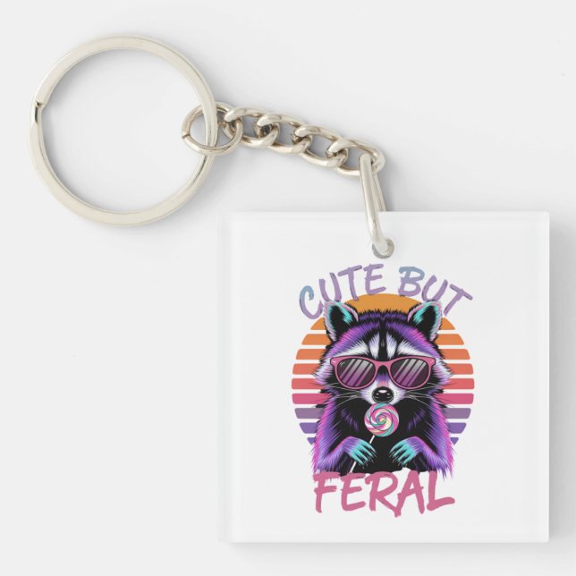 Porte-clés Porte - clé acrylique tendance - Parfait pour voit (Devant)
