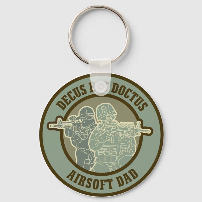 Porte-clés Porte - clé Airsoft Papa (Recto)