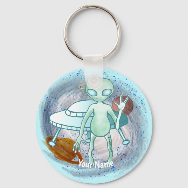 Porte-clés porte - clé Alien Invader (Recto)