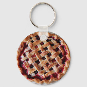 Porte-clés Porte - clé alimentaire à tarte cerise