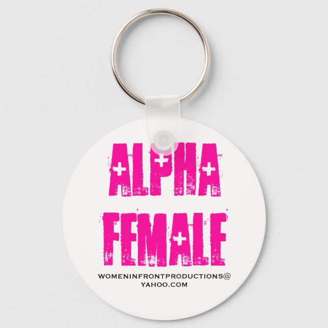 PORTE-CLÉS PORTE - CLÉ ALPHA FEMALE, (Recto)