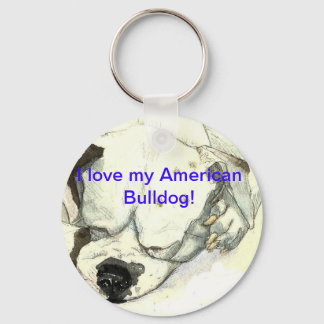 Porte-clés Porte - clé américain Bulldog