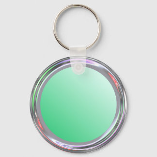 Porte-clés Porte - clé argenté pour texte, logo, image