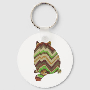 Porte-clés Porte - clé arrière de chat gras