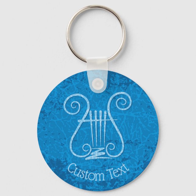 Porte-clés Porte - clé Arrière - plan Blue Lyre (Recto)