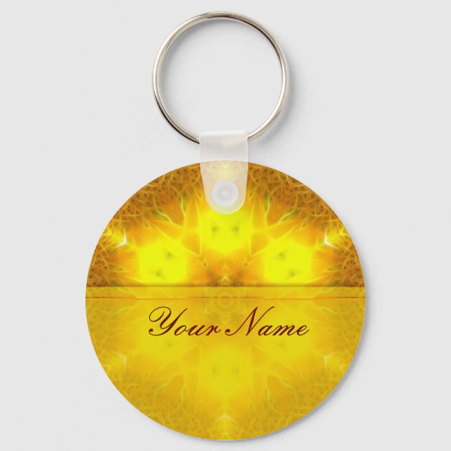 Porte-clés Porte - clé ArtBorder Golden Hexagon (Recto)
