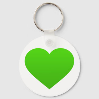Porte-clés porte - clé au coeur vert