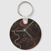 Porte - clé australien de style aborigène