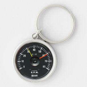 Porte-clés Porte - clé automatique vintage circulaire analogi
