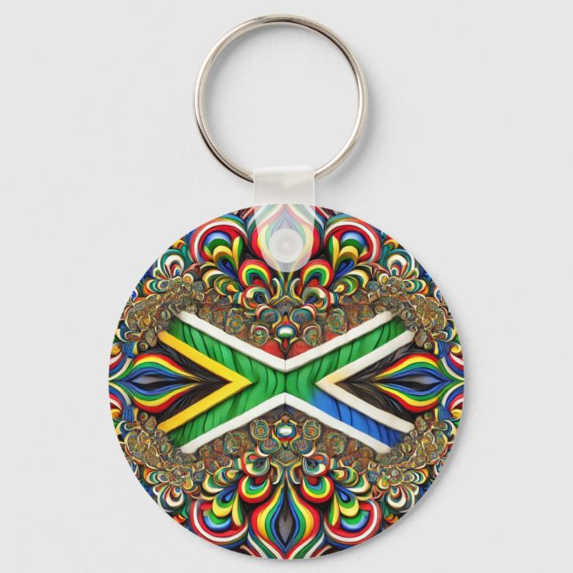 Porte-clés Porte - clé aux couleurs sud-africaines (Recto)