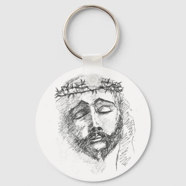 Porte-clés Porte - clé avec Chef du Christ (Recto)