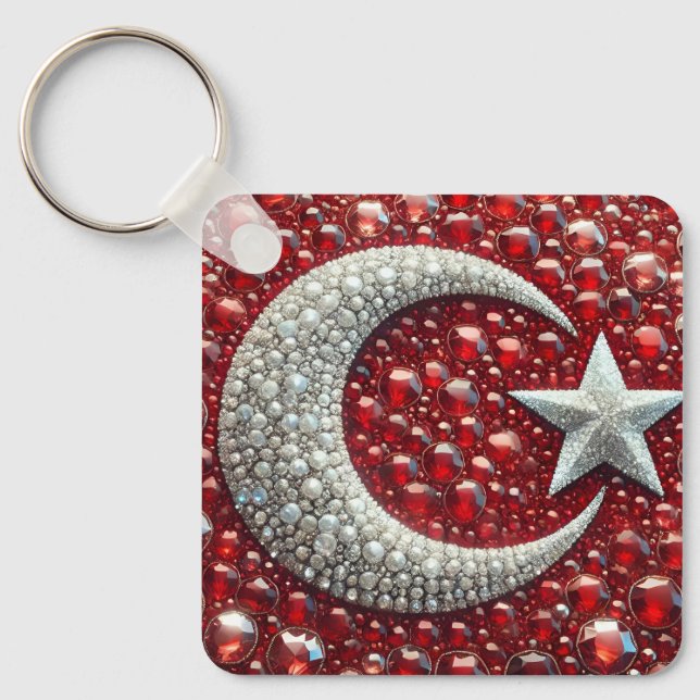 Porte-clés Porte - clé avec couleurs turques Design (Recto)