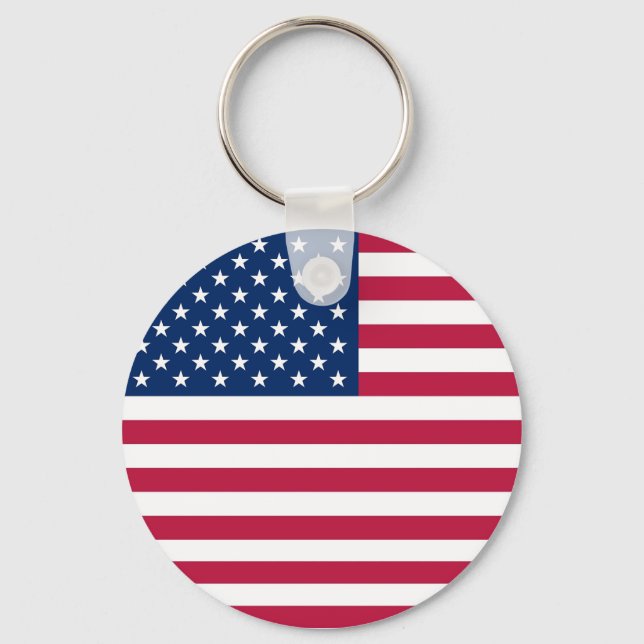 Porte-clés Porte - clé avec Drapeau des États-Unis (Recto)
