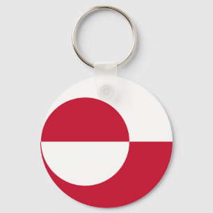 Porte-clés Porte - clé avec drapeau du Groenland