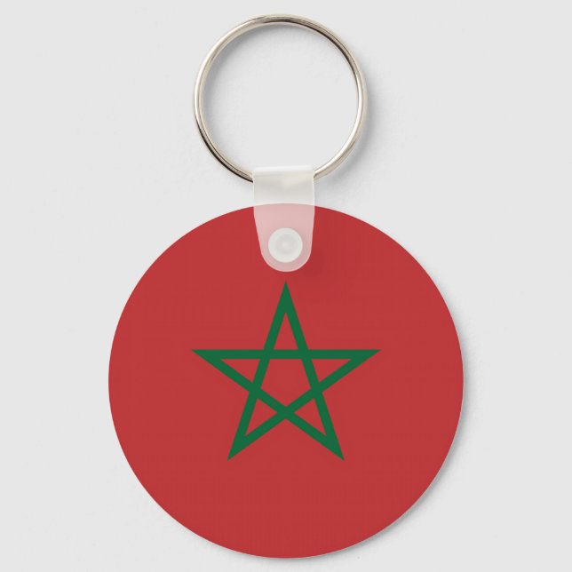Porte-clés Porte - clé avec drapeau du Maroc (Recto)