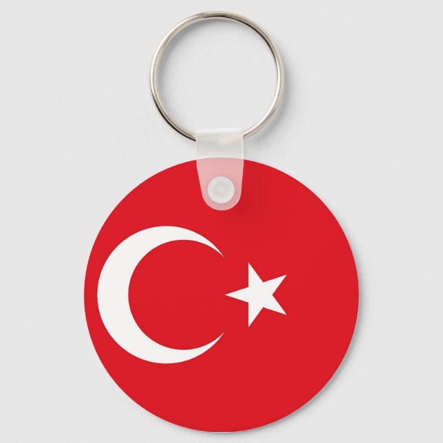 Porte-clés Porte - clé avec le drapeau de la Turquie (Recto)